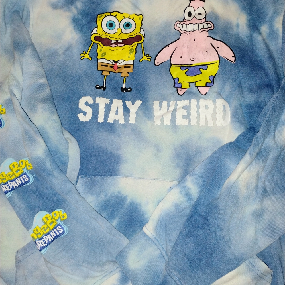 Nickelodeon Blue and White SpongeBob Sweater